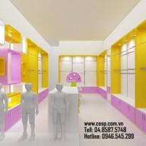 Thiết kế cửa hàng thời trang trẻ em Kun - Nghệ An